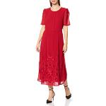 Rote Casual Desigual Midi Midikleider & knielange Kleider mit Knopf für Damen Größe L 