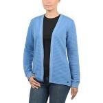 Blaue Desires V-Ausschnitt Zip Hoodies & Sweatjacken aus Polyester für Damen Übergrößen für den für den Herbst 