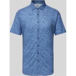 Desoto Slim Fit Business-Hemd in Melange-Optik (L Jeansblau)