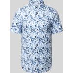Blaue Kurzärmelige Desoto Kentkragen Hemden mit Kent-Kragen aus Baumwolle für Herren Größe L 