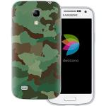 Grüne Camouflage Samsung Galaxy S4 Mini Cases durchsichtig aus Silikon mini 