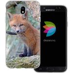 Motiv Samsung Galaxy J7 Cases 2017 mit Fuchs-Motiv durchsichtig aus Silikon 