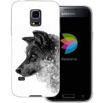 Blaue Samsung Galaxy S5 Mini Cases mit Tiermotiv durchsichtig aus Silikon mini 