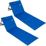 Deuba 2x Strandmatte Faltbar - blau Kunststoff 4250525372137