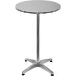 Silberne Runde Runde Tische 70 cm aus Aluminium klappbar Breite 100-150cm, Höhe 100-150cm, Tiefe 50-100cm 