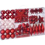 Rote Deuba Runde Christbaumkugeln & Weihnachtsbaumkugeln matt aus Kunststoff 