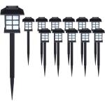 Schwarze Moderne Deuba LED Solarleuchten aus Kunststoff 