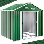 Grüne Deuba Wartungsfreie Gerätehäuser aus Metall mit Schiebetüren 