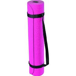 Deuser Yoga-Matte TPE Sport- & Gymnastikmatte (Farbe: pink/grau)