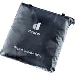 Schwarze Deuter Flight Cover Rucksack Regenschutz & Rucksackhüllen mit Riemchen aus Kunstfaser 