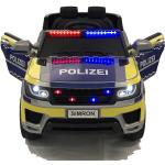 Silberne Polizei Elektroautos für Kinder 
