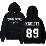 Schwarze Vintage Tokio Hotel Herrenhoodies & Herrenkapuzenpullover Größe 4 XL 