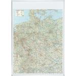 FRANKEN Deutschlandkarte, Straßenkarte, magnethaftend, HxB 1.400 x 1.000 mm