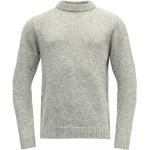 Graue Melierte Devold Damensweatshirts Größe XL für den für den Winter 
