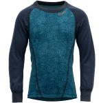 Reduzierte Blaue Devold Thermo-Unterhemden für Kinder aus Merino-Wolle Größe 98 für den für den Winter 