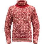 Reduzierte Offwhitefarbene Devold Rollkragen Herrensweatshirts aus Wolle Größe XL 