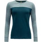 Blaue Devold Outdoor-Hemden aus Wolle für Damen Größe XL für den für den Winter 