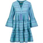 Reduzierte Blaue Devotion Mini V-Ausschnitt Sommerkleider für Damen Größe L für den für den Sommer 