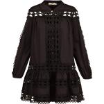 Reduzierte Schwarze Langärmelige Devotion Mini Minikleider & kurze Kleider aus Baumwolle für Damen Größe S für den für den Sommer 