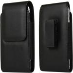 Schwarze Elegante LG Stylo 3 Plus Cases Art: Gürteltaschen aus Kunstleder für Herren 
