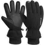 Schwarze Touchscreen-Handschuhe für Herren Größe L für den für den Winter 