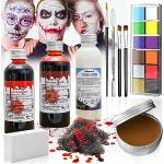 Reduzierte Dunkelrote Halloween-Make-up & Halloween-Schminke aus Latex für Kinder 