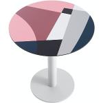 Pinke Abstrakt Runde Design Tische 70 cm aus Metall Breite 50-100cm, Höhe 50-100cm, Tiefe 50-100cm 