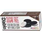 :Diablo Sugar Free Extra Dark Cocoa Cookie with Vanilla Cream 0,176 kg Kekse