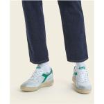 Reduzierte Grüne Diadora Heritage Low Sneaker mit Schnürsenkel aus Leder für Herren Größe 45 