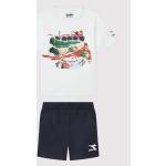 Diadora Set T-Shirt und Sportshorts Playground 102.178252 Weiß Regular Fit