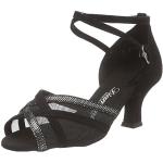 Reduzierte Schwarze Diamant Dance Shoes Tanzschuhe Latein für Damen Größe 38,5 