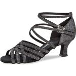 Reduzierte Silberne Diamant Dance Shoes Tanzschuhe in Schmalweite für Damen Größe 40 