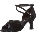 Reduzierte Schwarze Diamant Dance Shoes Tanzschuhe Standard für Damen Größe 40 