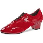 Rote Diamant Dance Shoes Tanzschuhe Latein mit Schnürsenkel in Normalweite aus Veloursleder stoßdämpfend für Damen Größe 39 mit Absatzhöhe 5cm bis 7cm 