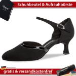 Schwarze Diamant Dance Shoes Tanzschuhe Standard aus Nubukleder für Damen Größe 38 