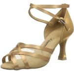 Reduzierte Braune Diamant Dance Shoes Tanzschuhe Latein für Damen Größe 42,5 