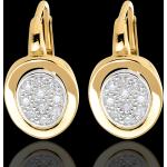 Goldene Edenly Diamant Ohrringe aus Gelbgold mit Diamant für Damen 