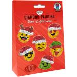 Persen Emoji Smiley Diamond Painting Sets mit Weihnachts-Motiv 