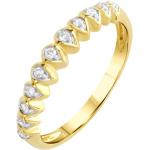 Goldgelbe Ellen K. Diamonds by Ellen K Goldringe aus Gold mit Diamant Größe 57 