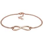 Elli DIAMONDS Bracelet Women with Infinity Pendant and Diamond (0.03 ct.) in 925 Sterling Silver