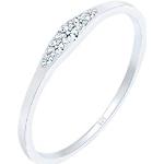 Reduzierte Silberne Elegante Diamore Diamantringe mit Diamant handgemacht zur Hochzeit 