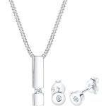 Silberne Elegante Diamore Diamant Ohrringe mit Diamant handgemacht für Damen 