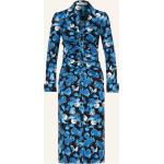 Hellblaue Langärmelige Diane von Fürstenberg Taillierte Kleider aus Viskose für Damen Größe XS 