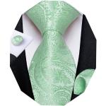 Mintgrüne Blumenmuster Krawatten-Sets für Herren Einheitsgröße für Partys 