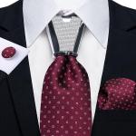 Silberne Krawatten-Sets für Herren 
