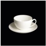 Weiße Dibbern Classic Runde Kaffeetassen aus Porzellan mikrowellengeeignet 