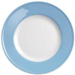 Hellblaue Moderne Dibbern Solid Color Runde Dessertteller 21 cm mikrowellengeeignet 
