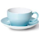 Eisblaue Dibbern Solid Color Teetassen 250 ml aus Porzellan mikrowellengeeignet 