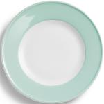 Mintgrüne Dibbern Solid Color Frühstücksteller 21 cm aus Porzellan mikrowellengeeignet 