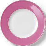 Pinke Runde Frühstücksteller 21 cm 